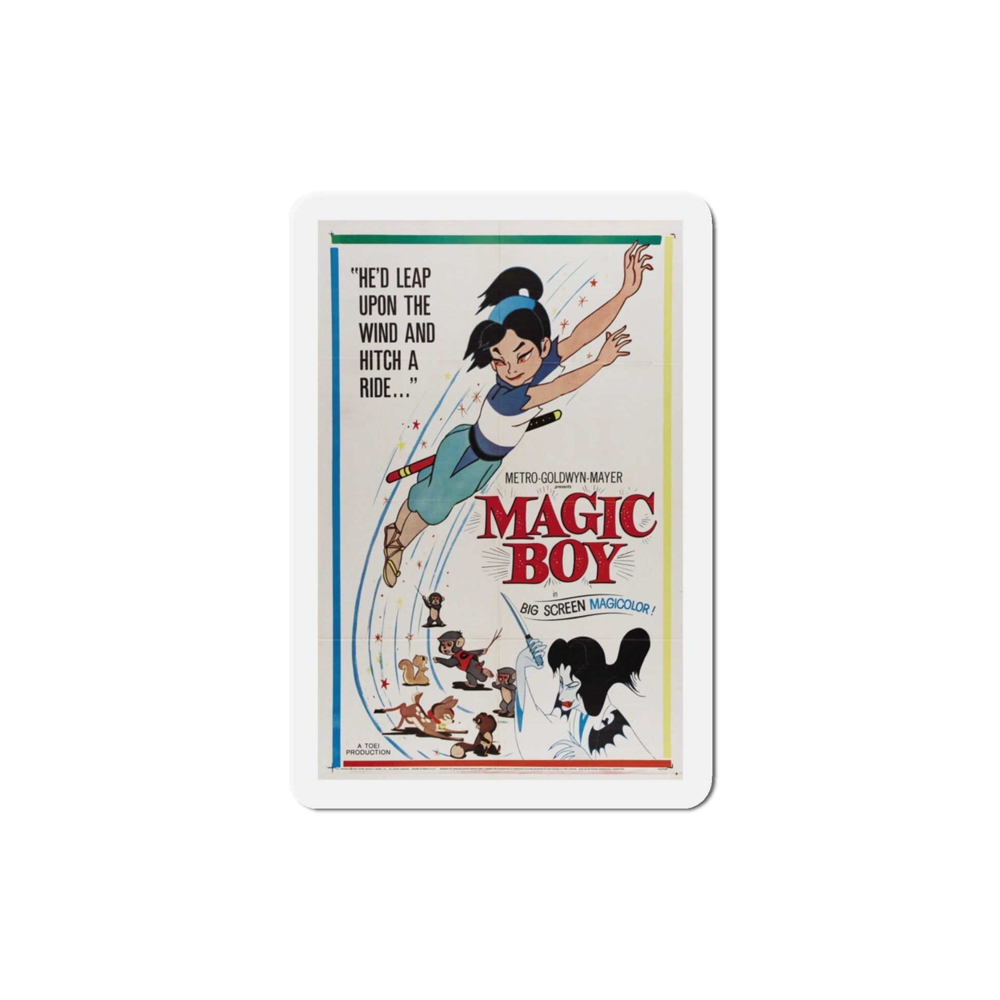 Magic Boy 1961 Movie Poster Die-Cut Magnet-3 Inch-The Sticker Space