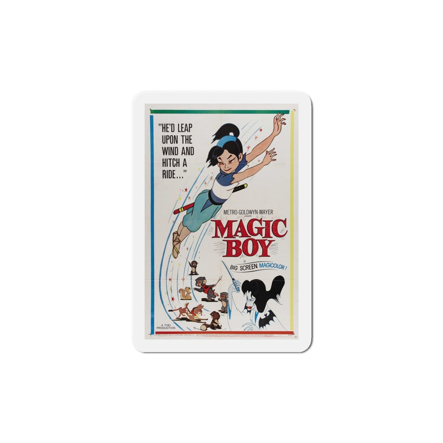 Magic Boy 1961 Movie Poster Die-Cut Magnet-6 Inch-The Sticker Space