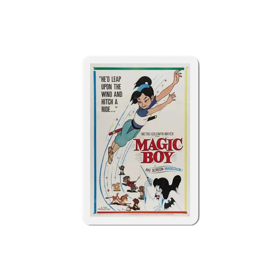 Magic Boy 1961 Movie Poster Refrigerator Magnet 4 Inch - The Sticker Space