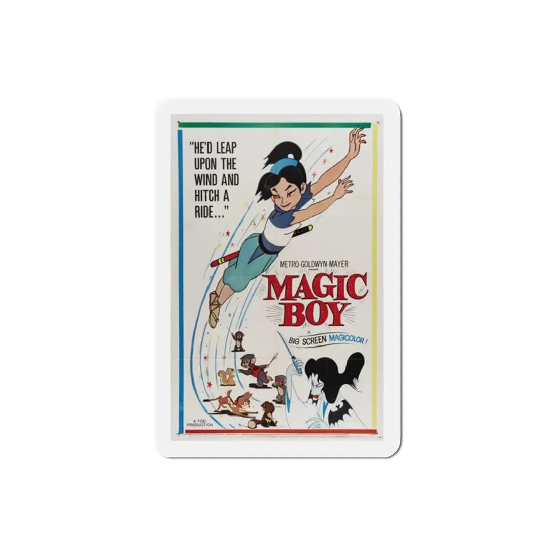 Magic Boy 1961 Movie Poster Refrigerator Magnet - The Sticker Space