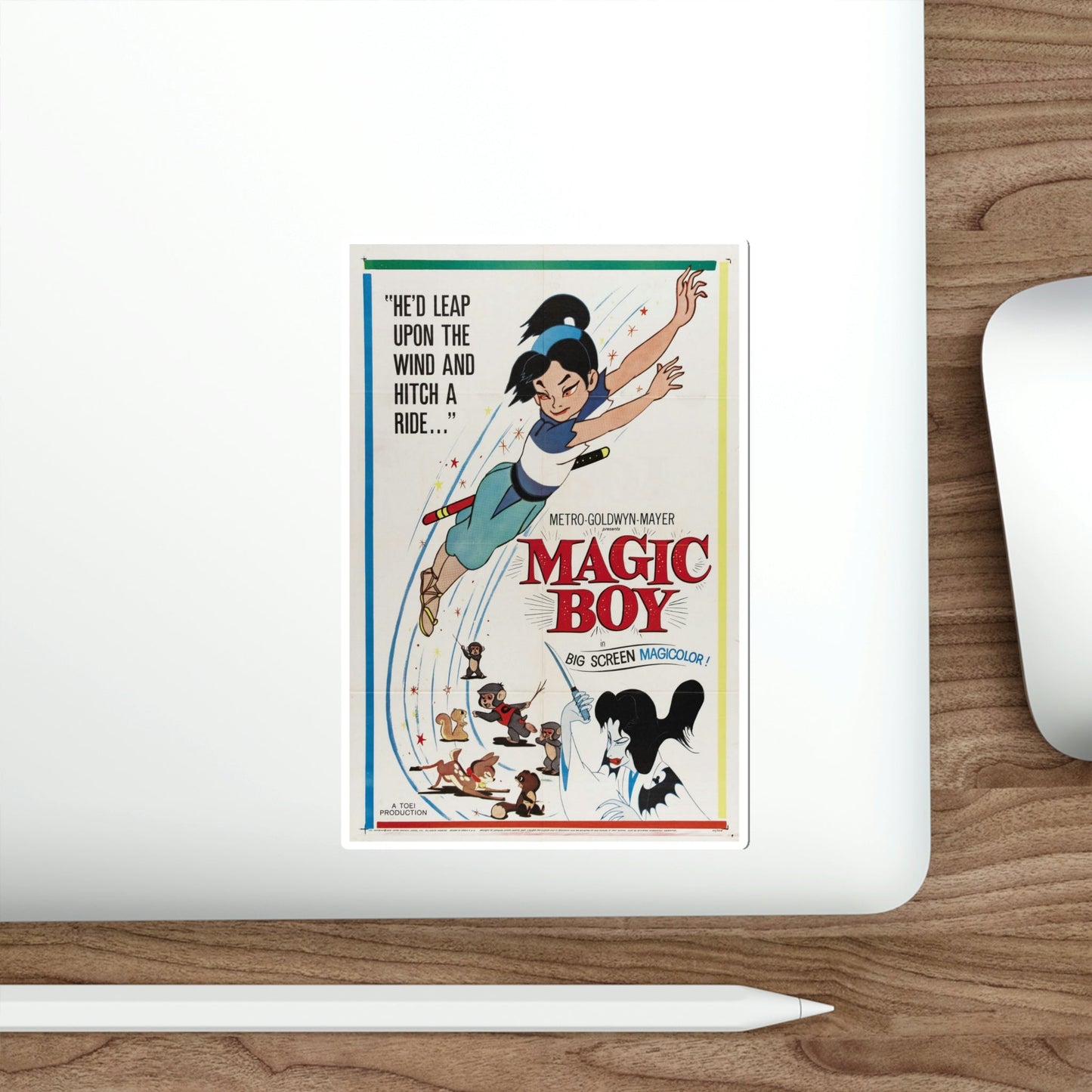 Magic Boy 1961 Movie Poster STICKER Vinyl Die-Cut Decal-The Sticker Space