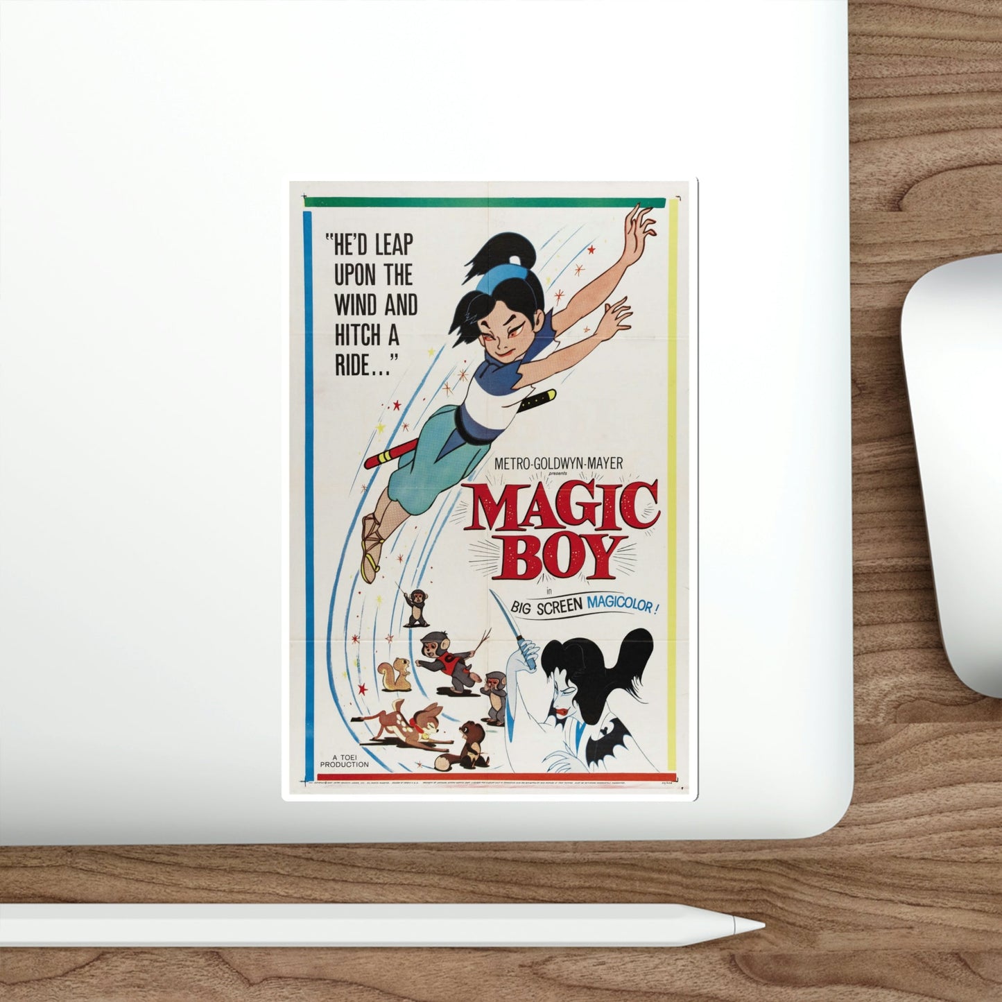 Magic Boy 1961 Movie Poster STICKER Vinyl Die-Cut Decal-The Sticker Space