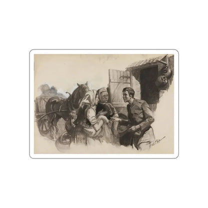 Magic Clock, Book Illustration (1920) (Magazine Illustration) STICKER Vinyl Die-Cut Decal - The Sticker Space