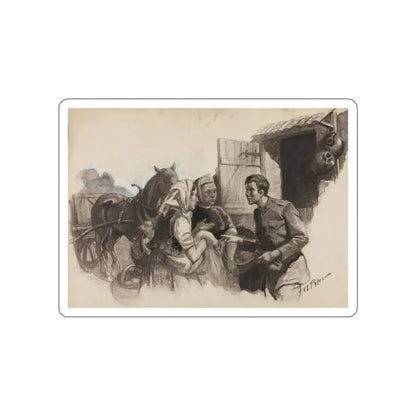 Magic Clock, Book Illustration (1920) (Magazine Illustration) STICKER Vinyl Die-Cut Decal - The Sticker Space