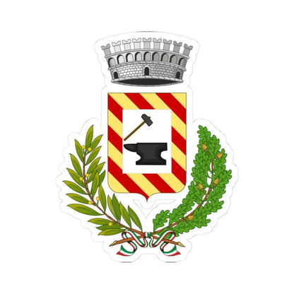 Magliolo-Stemma (Italy) (Coat of Arms) STICKER Vinyl Kiss-Cut Decal 3 Inch White - The Sticker Space