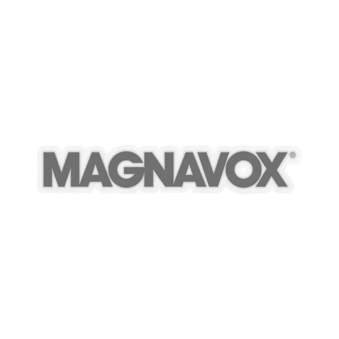 Magnavox (black) (Logo) STICKER Vinyl Kiss-Cut Decal 3 Inch Transparent - The Sticker Space
