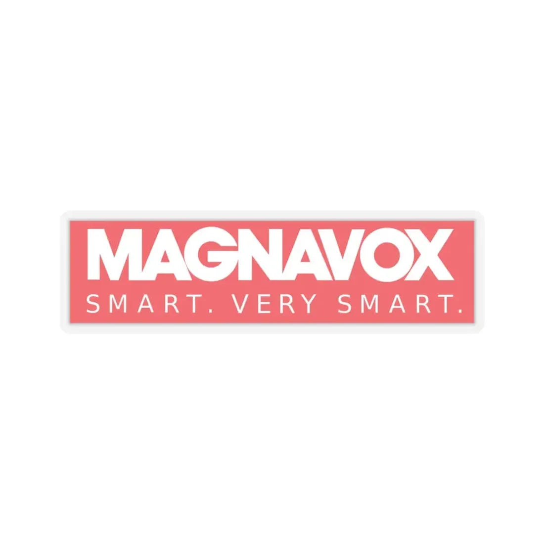 Magnavox (red) (Logo) STICKER Vinyl Kiss-Cut Decal 4 Inch Transparent - The Sticker Space