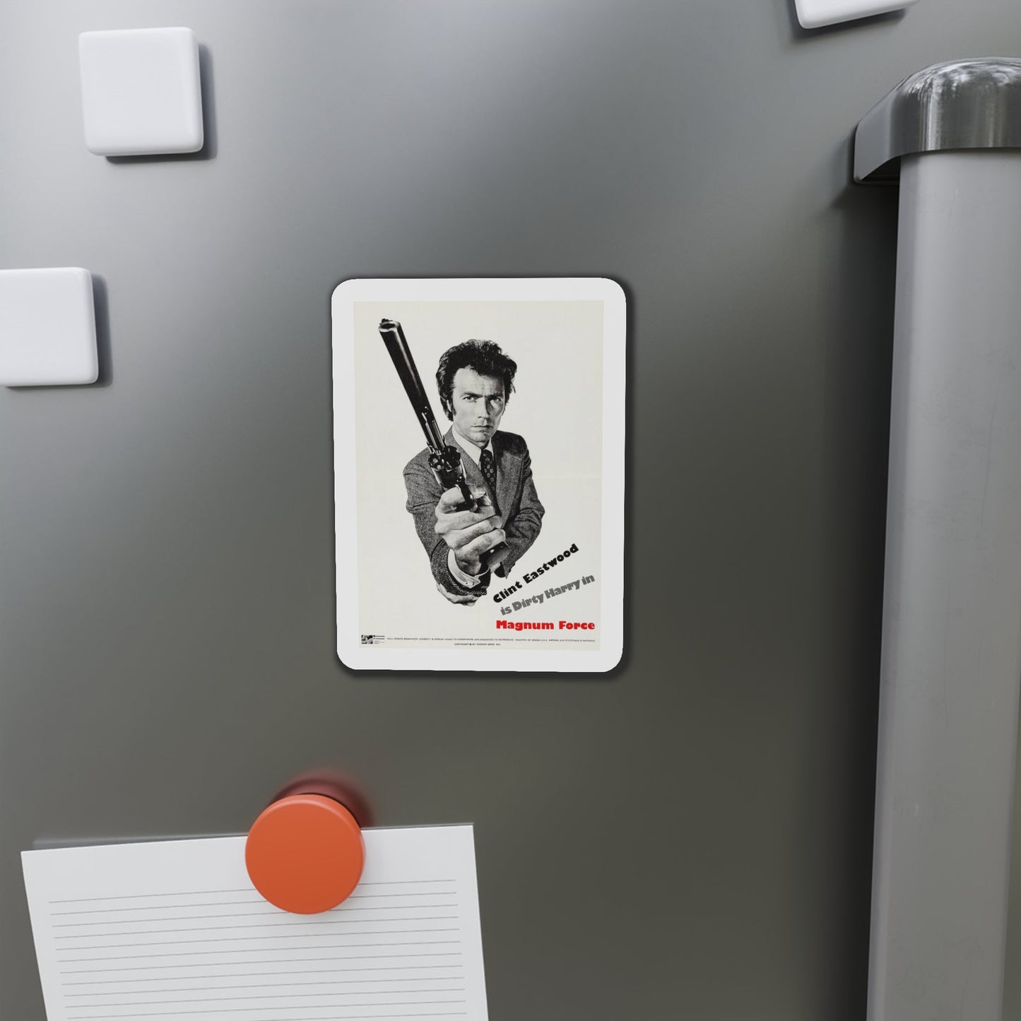 Magnum Force 1973 2 Movie Poster Die-Cut Magnet-The Sticker Space