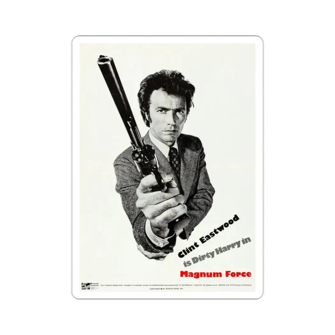 Magnum Force 1973 2 Movie Poster STICKER Vinyl Die-Cut Decal - The Sticker Space