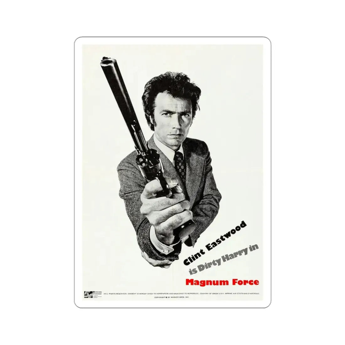 Magnum Force 1973 2 Movie Poster STICKER Vinyl Die-Cut Decal - The Sticker Space