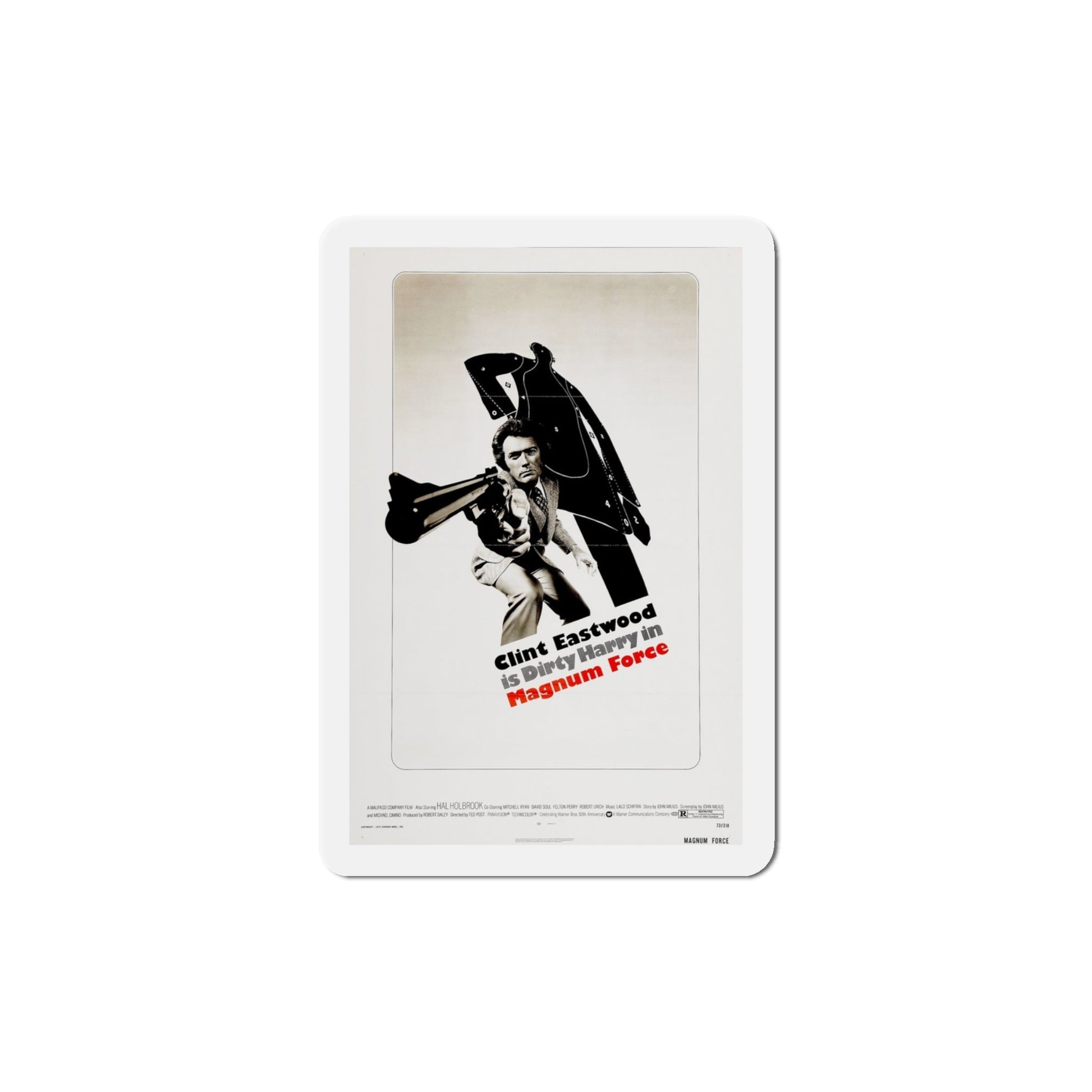 Magnum Force 1973 Movie Poster Die-Cut Magnet-4 Inch-The Sticker Space