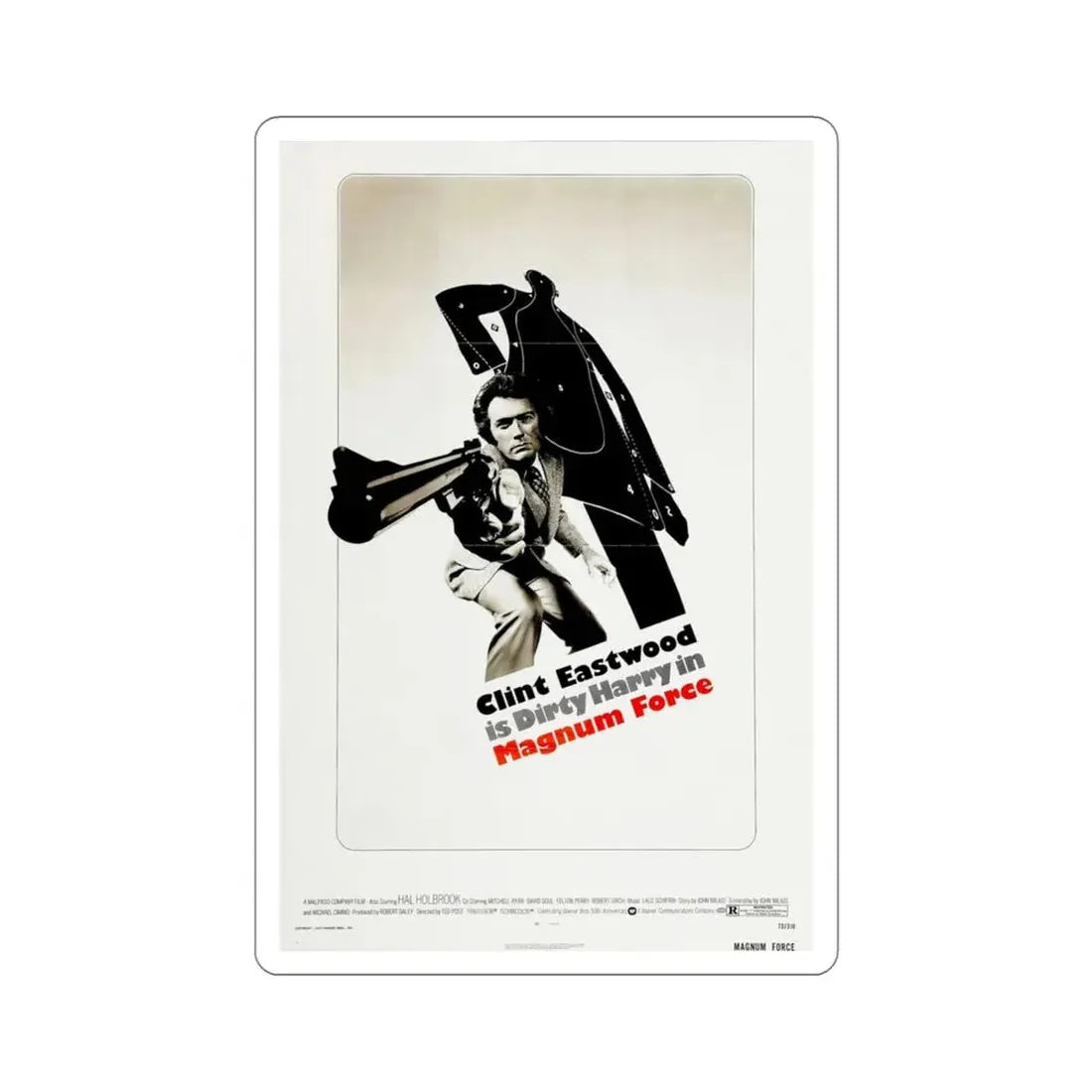 Magnum Force 1973 Movie Poster STICKER Vinyl Die-Cut Decal 3 Inch - The Sticker Space