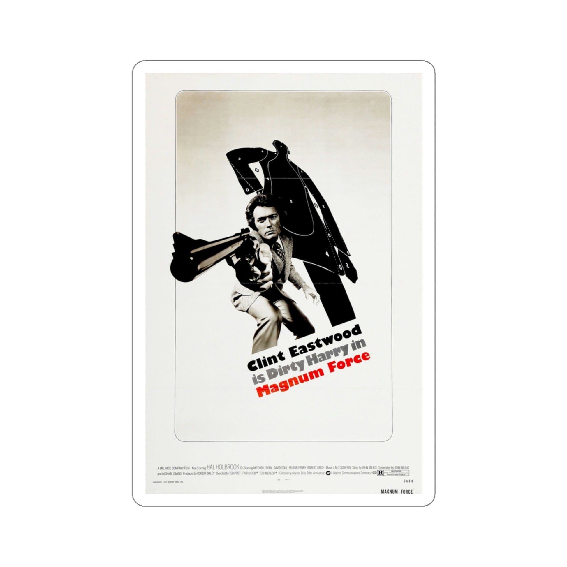Magnum Force 1973 Movie Poster STICKER Vinyl Die-Cut Decal-3 Inch-The Sticker Space