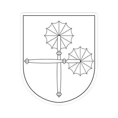 Magnus Laurensson Färla V vapen (Sweden) (Coat of Arms) STICKER Vinyl Kiss-Cut Decal 3 Inch White - The Sticker Space