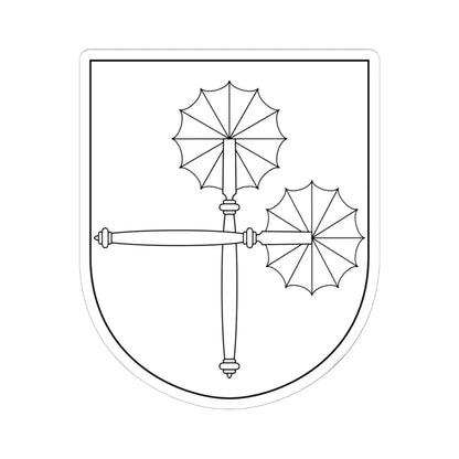 Magnus Laurensson Färla V vapen (Sweden) (Coat of Arms) STICKER Vinyl Kiss-Cut Decal 6 Inch White - The Sticker Space