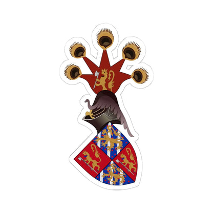 Magnus VII de Norvège Armorial de Gelre (Sweden) (Coat of Arms) STICKER Vinyl Kiss-Cut Decal 6 Inch White - The Sticker Space