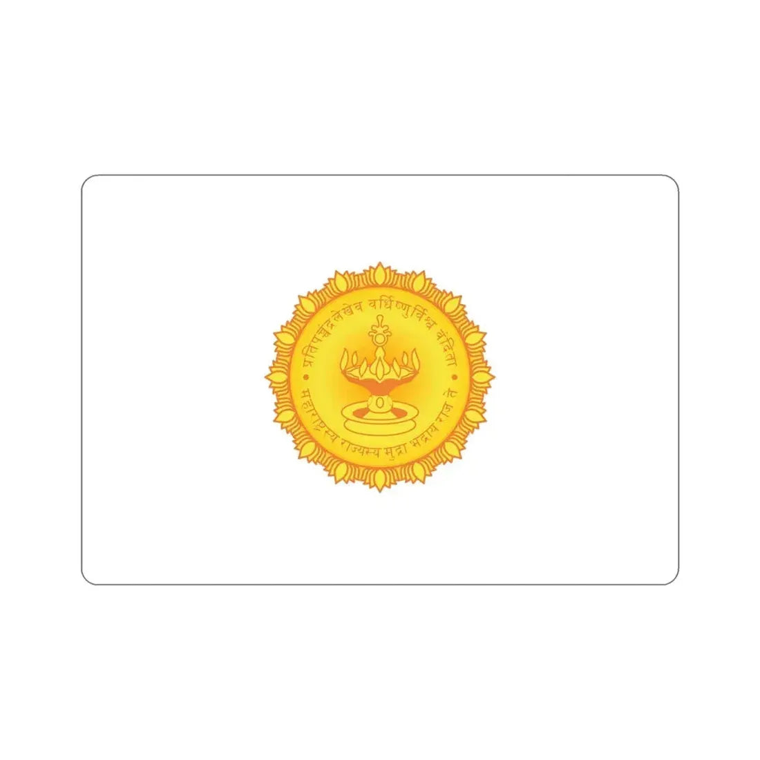 Maharashtra Flag (India) STICKER Vinyl Die-Cut Decal 6 Inch - The Sticker Space