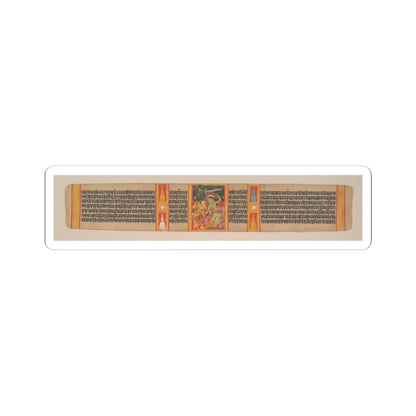 Mahavihara Master - Green Tara Dispensing Boons to Ecstatic Devotees- Folio from a Manuscript of the - early 12th century v3 - STICKER Vinyl Kiss-Cut Decal