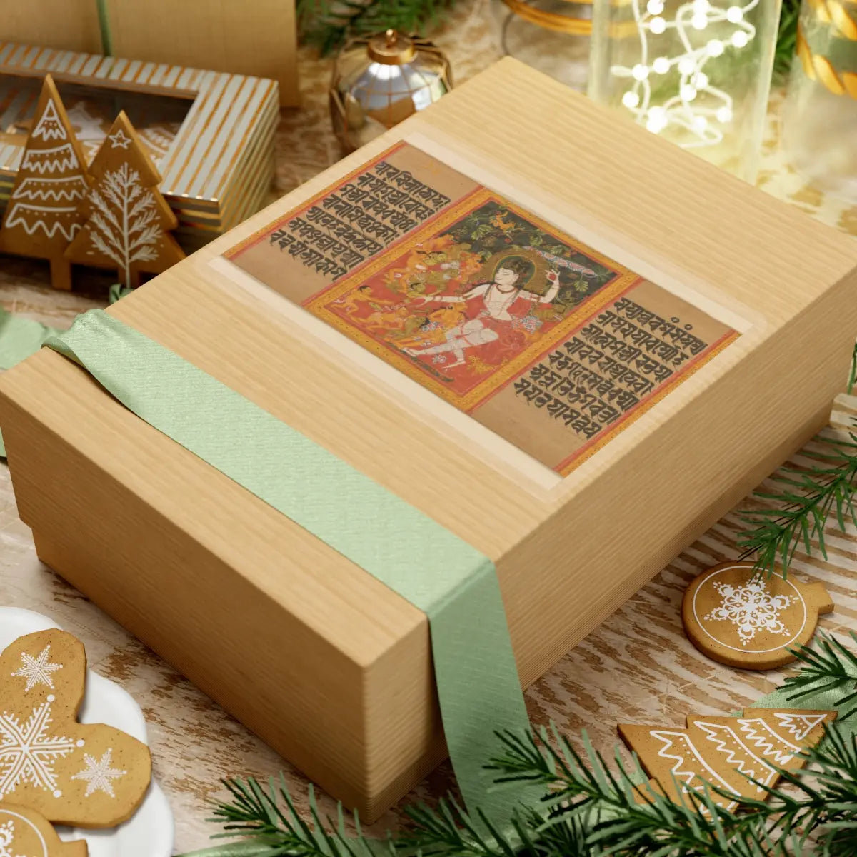 Mahavihara Master - The Bodhisattva Avalokiteshvara Dispensing Boons- Folio from an Ashtasahasrika - early 12th century v1 - STICKER Vinyl Kiss-Cut Decal
