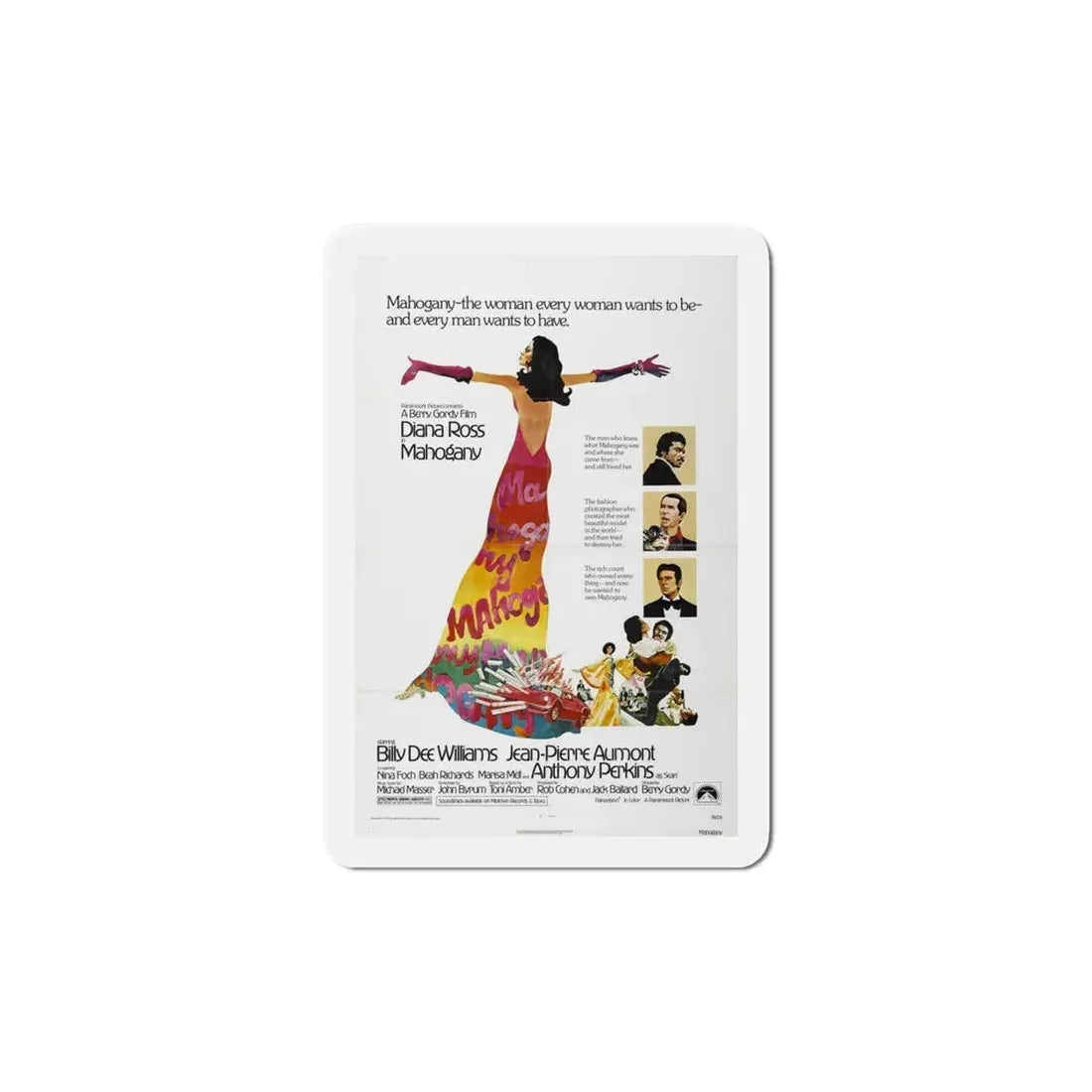 Mahogany 1975 Movie Poster Refrigerator Magnet 6 Inch - The Sticker Space