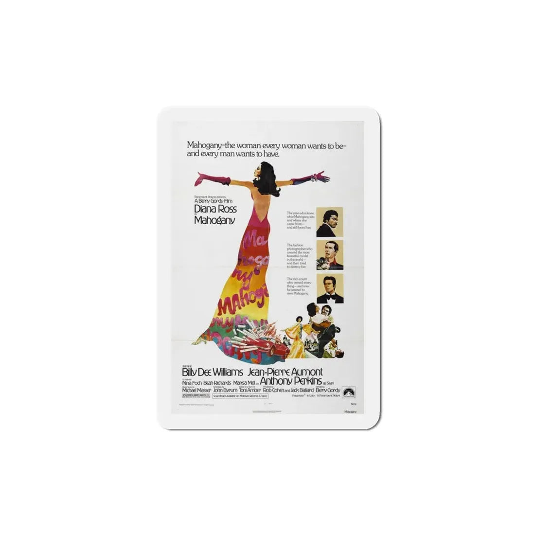 Mahogany 1975 Movie Poster Refrigerator Magnet - The Sticker Space