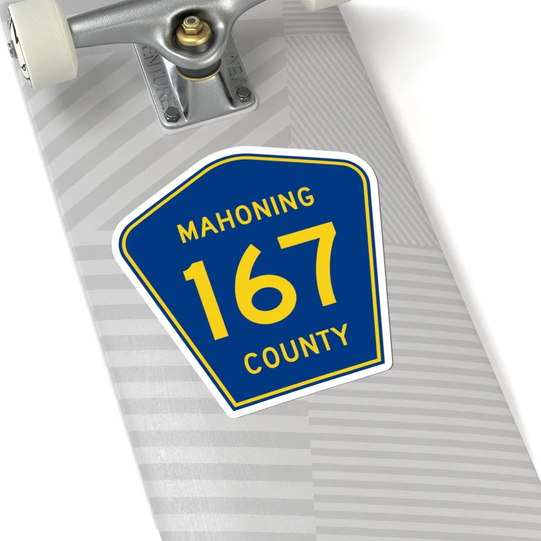 Mahoning County 167 (Ohio) (Road Sign) STICKER Vinyl Kiss-Cut Decal - The Sticker Space