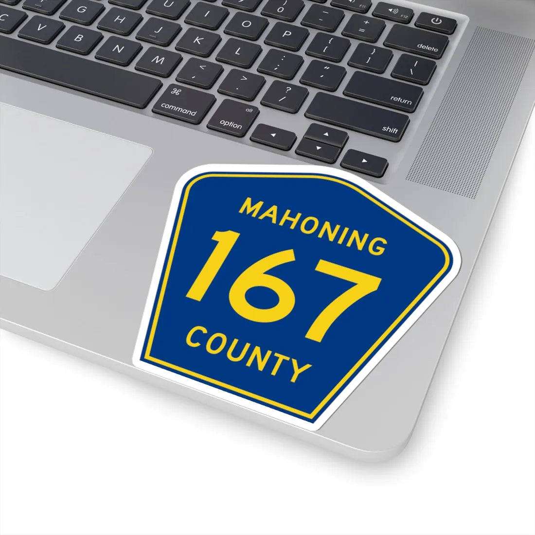 Mahoning County 167 (Ohio) (Road Sign) STICKER Vinyl Kiss-Cut Decal - The Sticker Space
