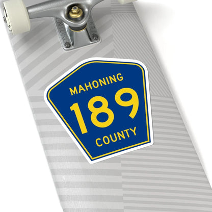 Mahoning County 189 (Ohio) (Road Sign) STICKER Vinyl Kiss-Cut Decal - The Sticker Space