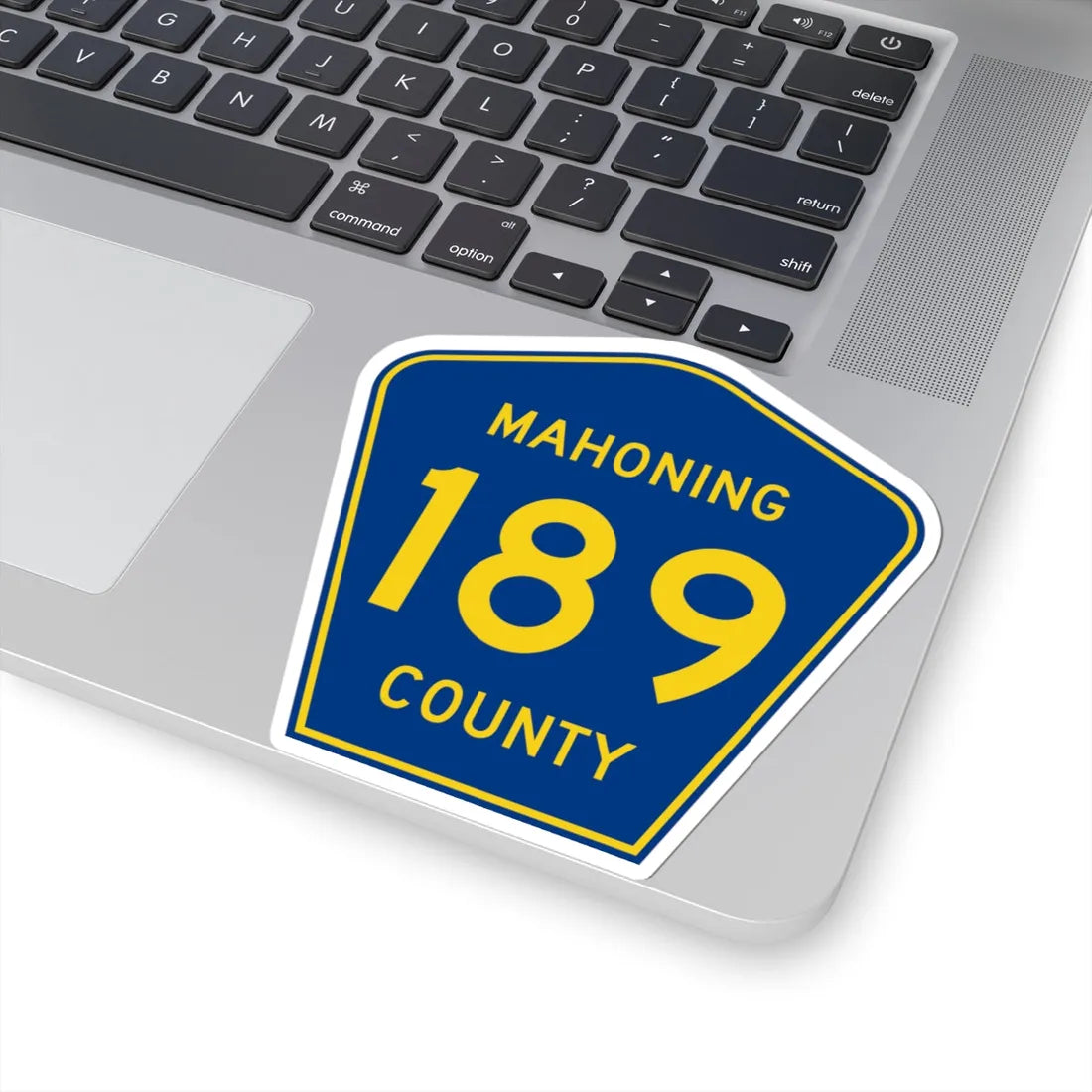 Mahoning County 189 (Ohio) (Road Sign) STICKER Vinyl Kiss-Cut Decal - The Sticker Space