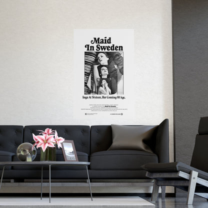 MAID IN SWEDEN 1971 - Paper Movie Poster-The Sticker Space