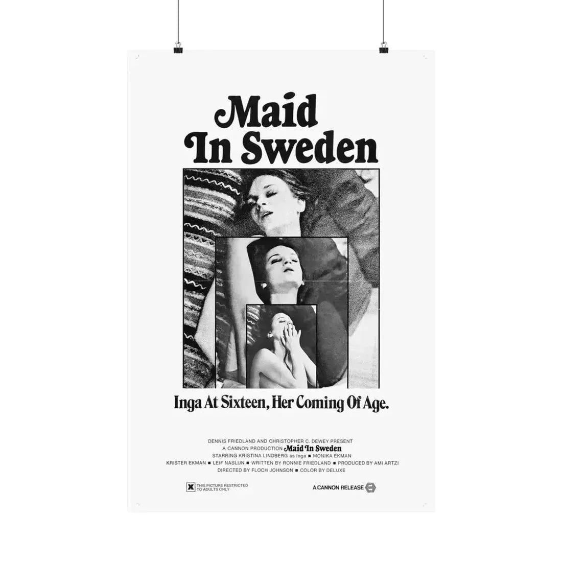 MAID IN SWEDEN 1971 - Paper Movie Poster 24″ x 36″ Matte - The Sticker Space
