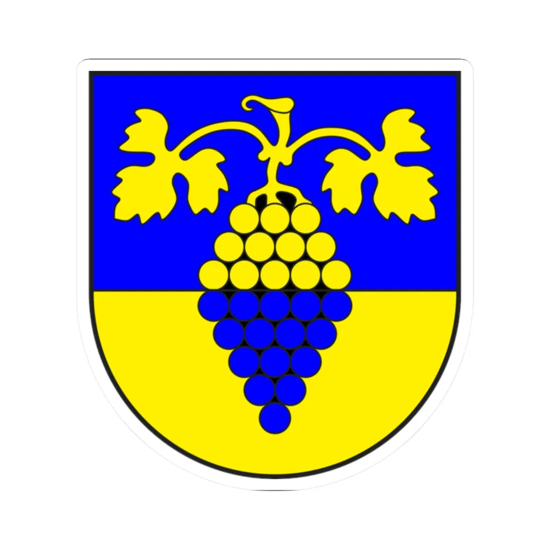 Maienfeld Kreis wappen (Switzerland) (Coat of Arms) STICKER Vinyl Kiss-Cut Decal 2 Inch White - The Sticker Space