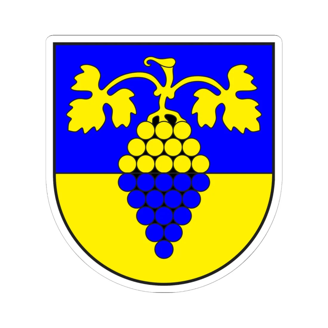 Maienfeld Kreis wappen (Switzerland) (Coat of Arms) STICKER Vinyl Kiss-Cut Decal 6 Inch White - The Sticker Space