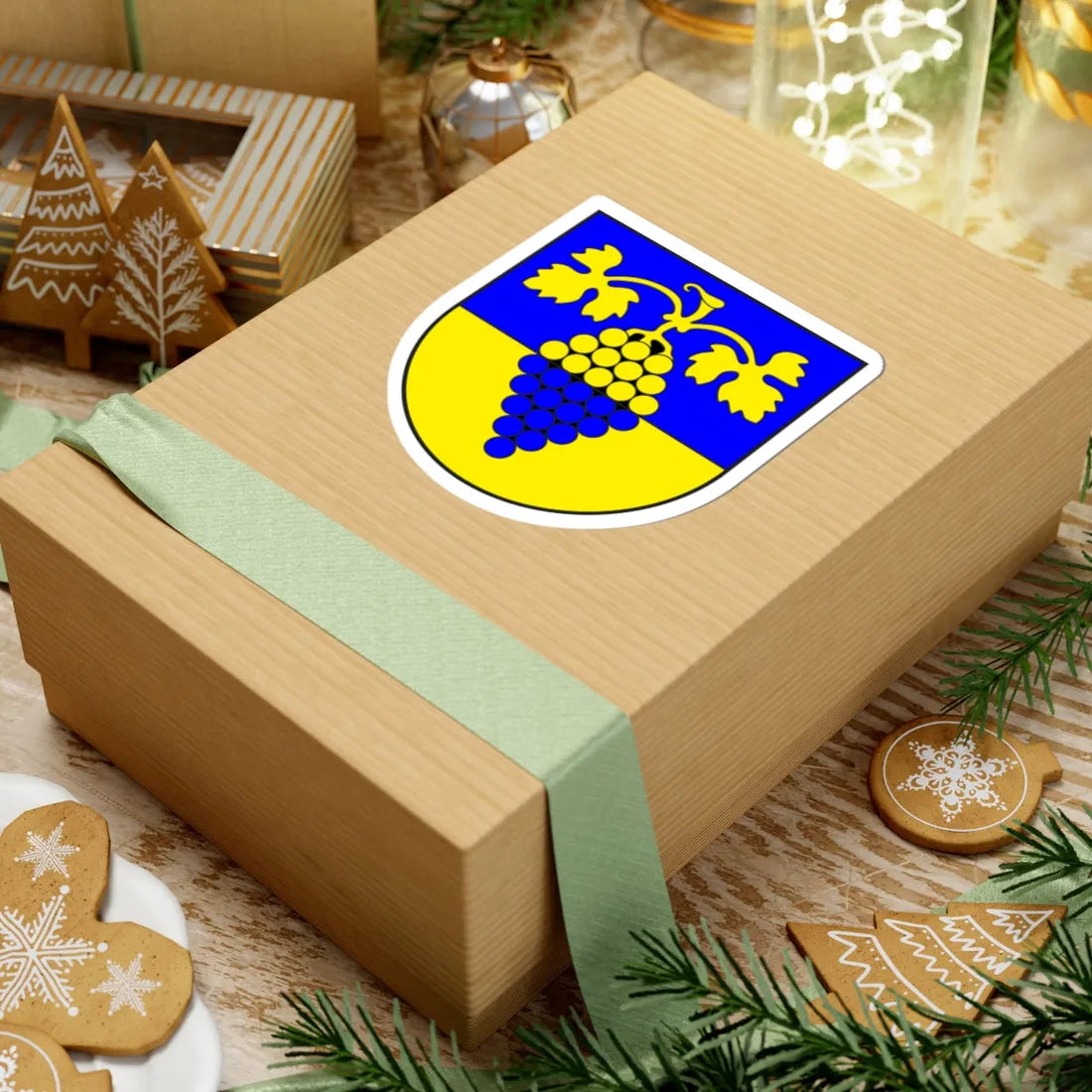 Maienfeld Kreis wappen (Switzerland) (Coat of Arms) STICKER Vinyl Kiss-Cut Decal - The Sticker Space