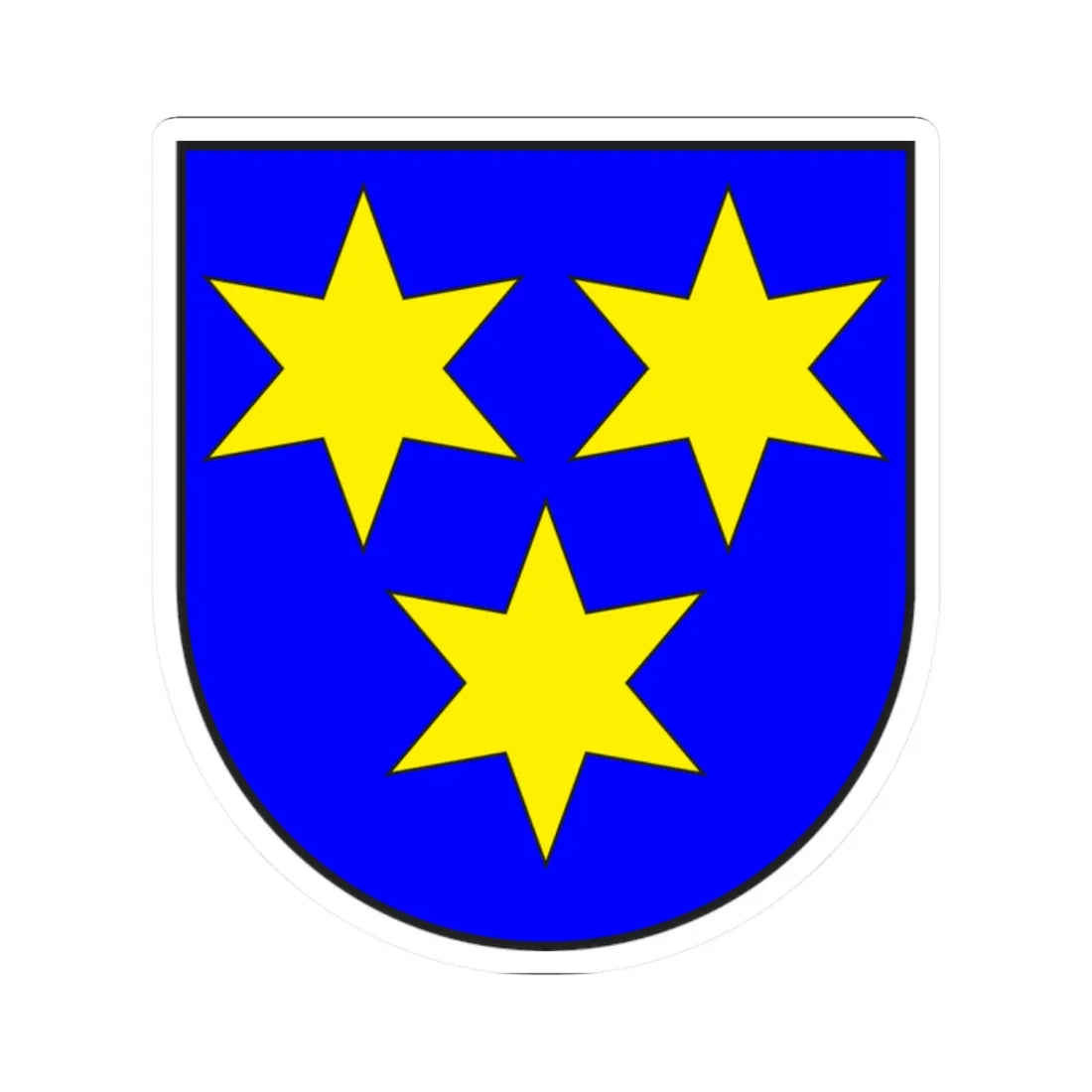 Maienfeld wappen (Switzerland) (Coat of Arms) STICKER Vinyl Kiss-Cut Decal 2 Inch White - The Sticker Space