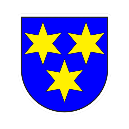 Maienfeld wappen (Switzerland) (Coat of Arms) STICKER Vinyl Kiss-Cut Decal 2 Inch White - The Sticker Space