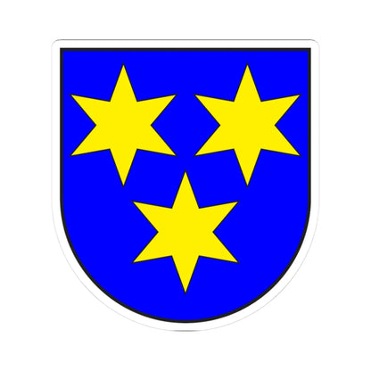 Maienfeld wappen (Switzerland) (Coat of Arms) STICKER Vinyl Kiss-Cut Decal 3 Inch White - The Sticker Space