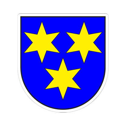 Maienfeld wappen (Switzerland) (Coat of Arms) STICKER Vinyl Kiss-Cut Decal 6 Inch White - The Sticker Space