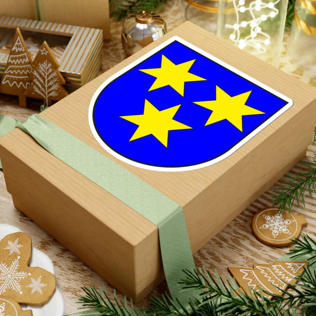 Maienfeld wappen (Switzerland) (Coat of Arms) STICKER Vinyl Kiss-Cut Decal - The Sticker Space