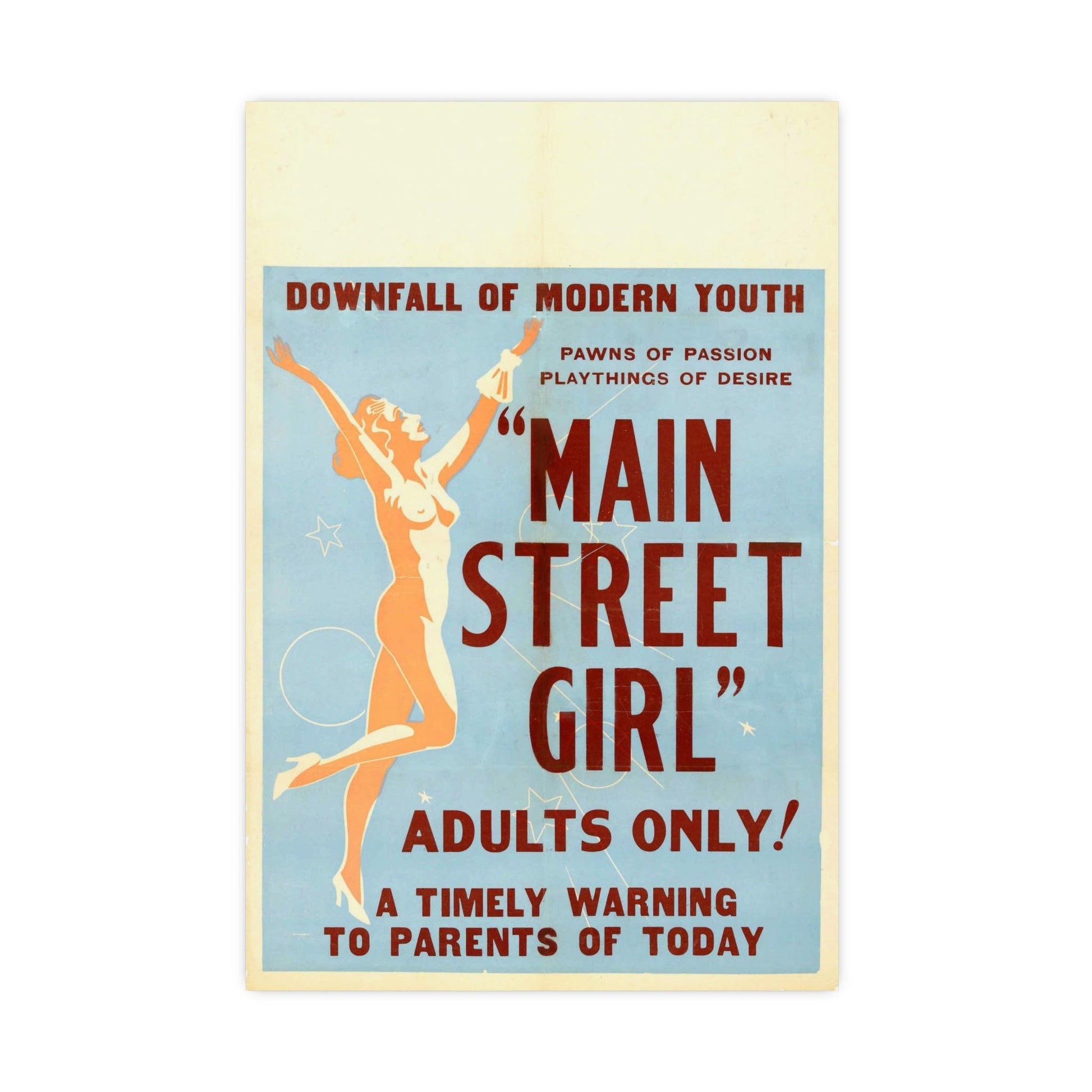MAIN STREET GIRL - Paper Movie Poster-16″ x 24″ (Vertical)-The Sticker Space