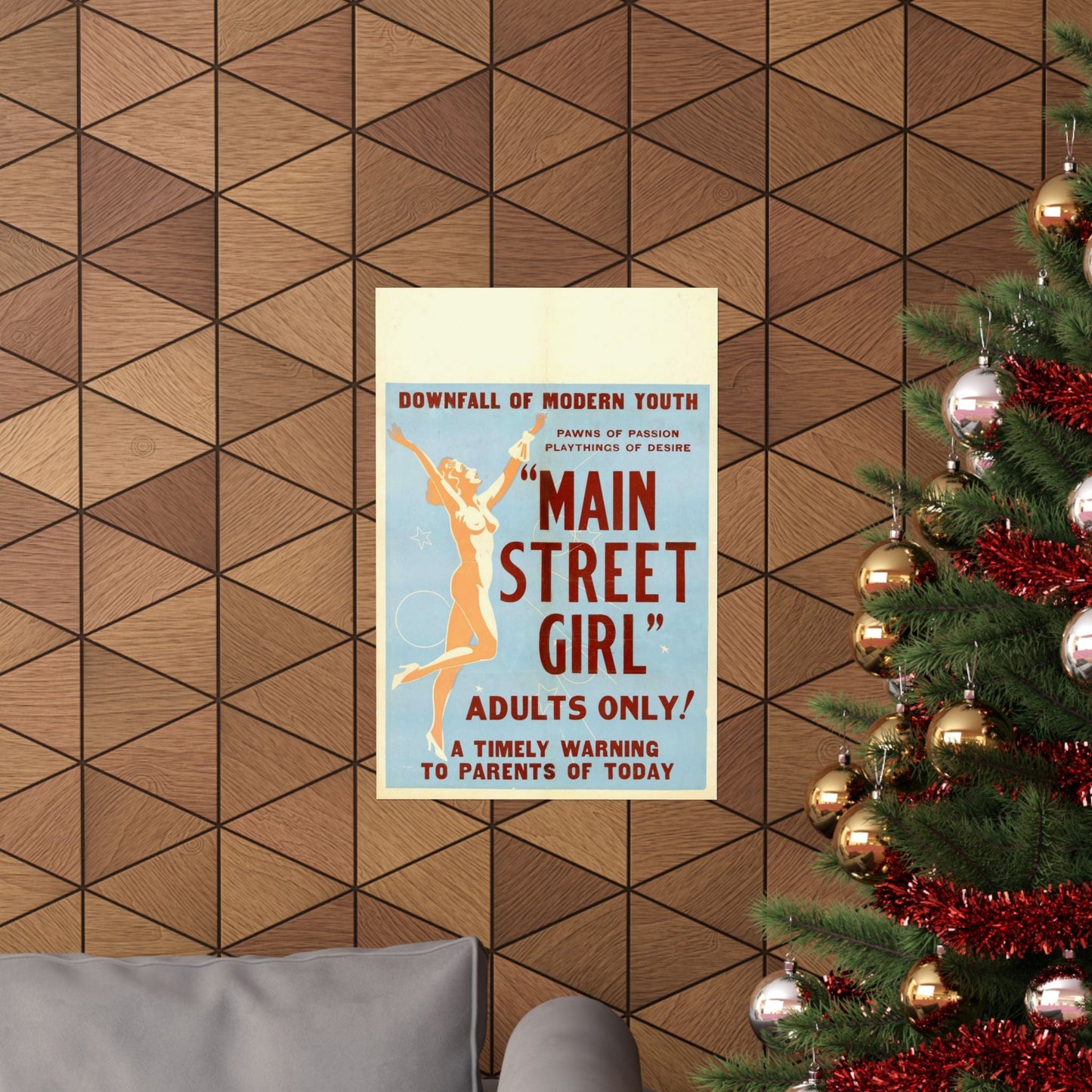 MAIN STREET GIRL - Paper Movie Poster-The Sticker Space