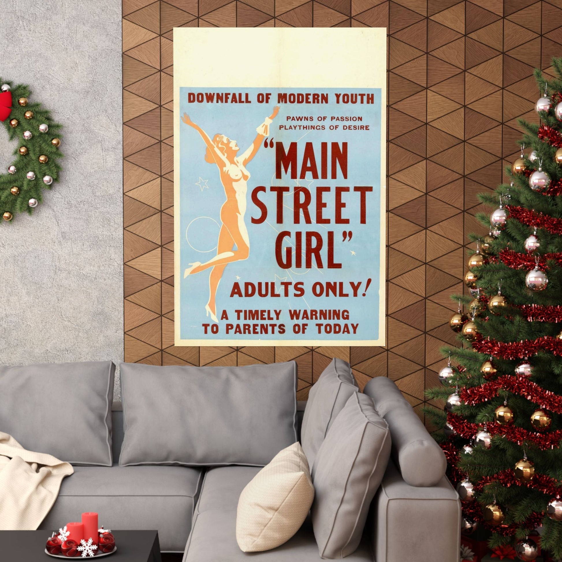 MAIN STREET GIRL - Paper Movie Poster-The Sticker Space