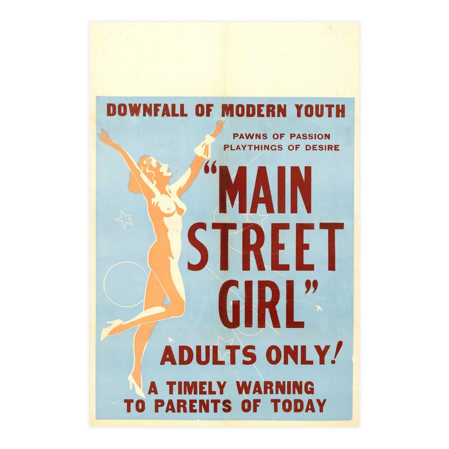 MAIN STREET GIRL - Paper Movie Poster-24″ x 36″ (Vertical)-The Sticker Space