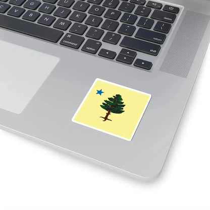 Maine 1901 Flag Emblem (United States) STICKER Vinyl Kiss-Cut Decal - The Sticker Space