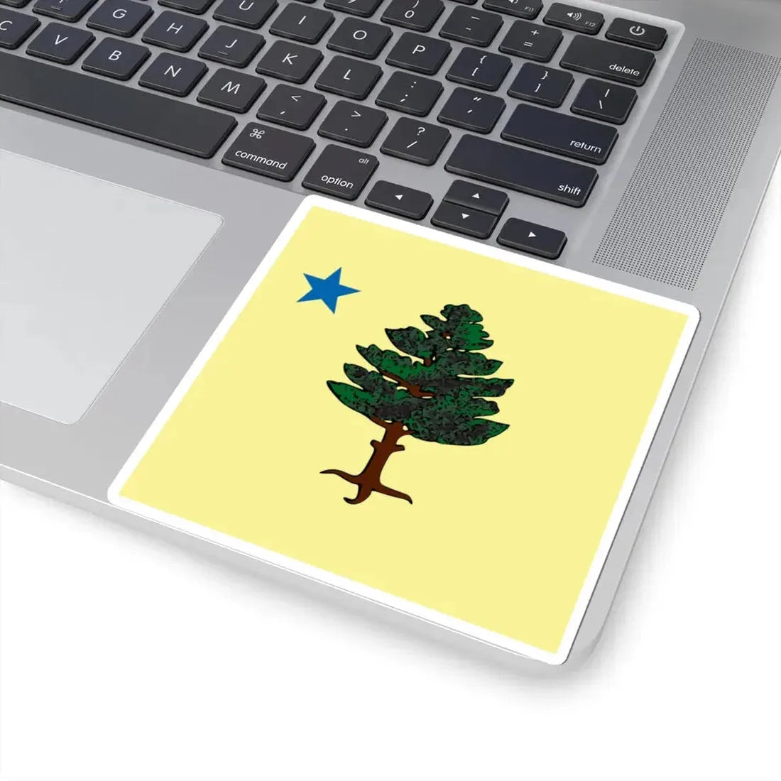 Maine 1901 Flag Emblem (United States) STICKER Vinyl Kiss-Cut Decal - The Sticker Space