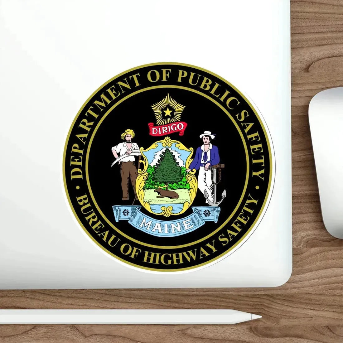 Maine Bureau of Highway Safety STICKER Vinyl Die-Cut Decal - The Sticker Space