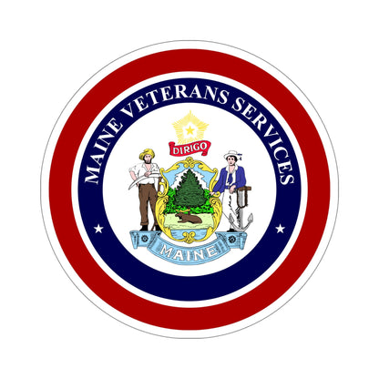 Maine Bureau of Veterans Services STICKER Vinyl Die-Cut Decal-6 Inch-The Sticker Space