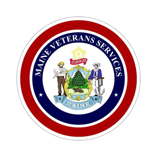 Maine Bureau of Veterans Services STICKER Vinyl Die-Cut Decal 6 Inch - The Sticker Space