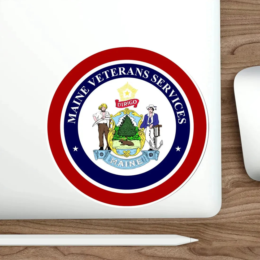 Maine Bureau of Veterans Services STICKER Vinyl Die-Cut Decal - The Sticker Space