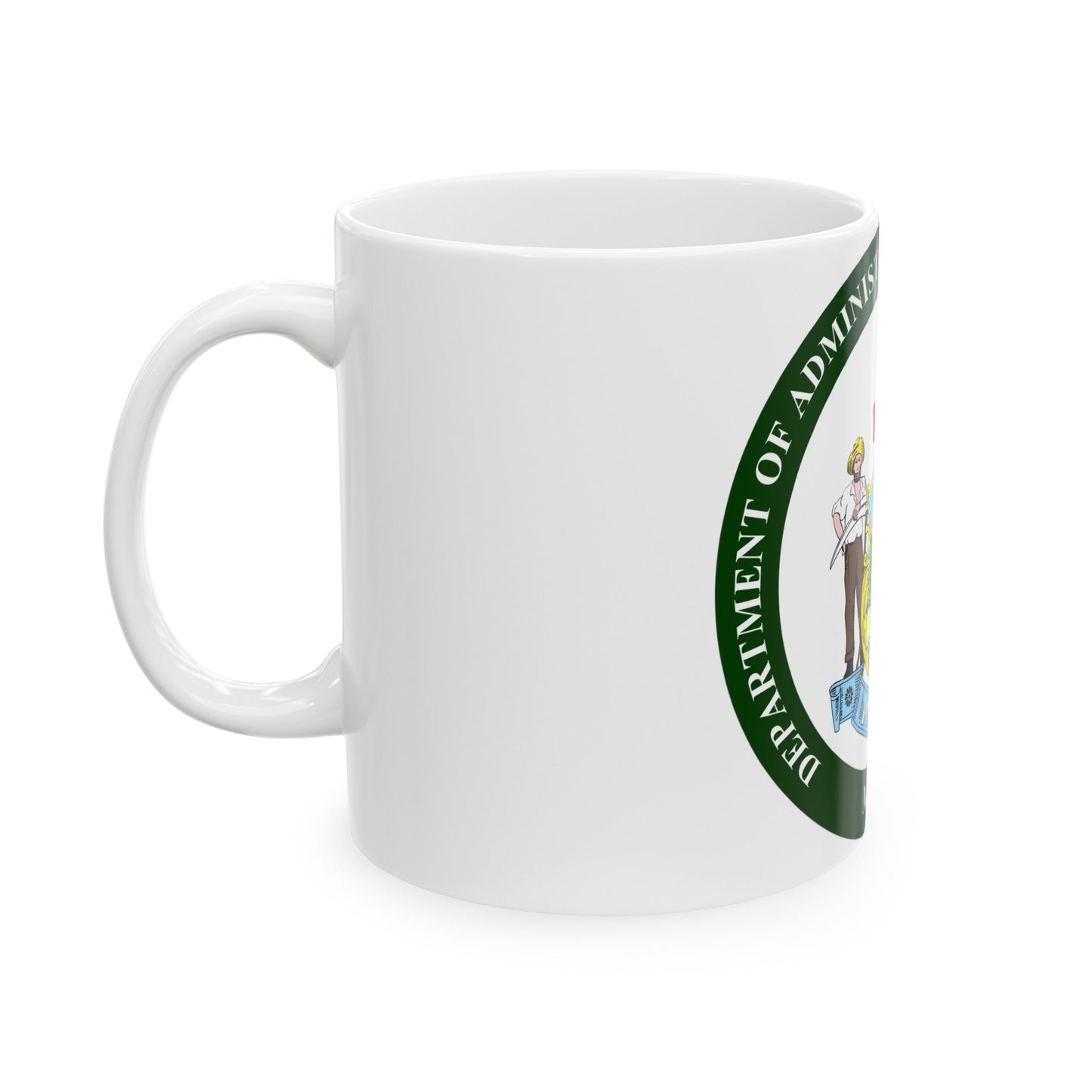 Maine Department of Administrative and Financial Services - White Coffee Mug-The Sticker Space